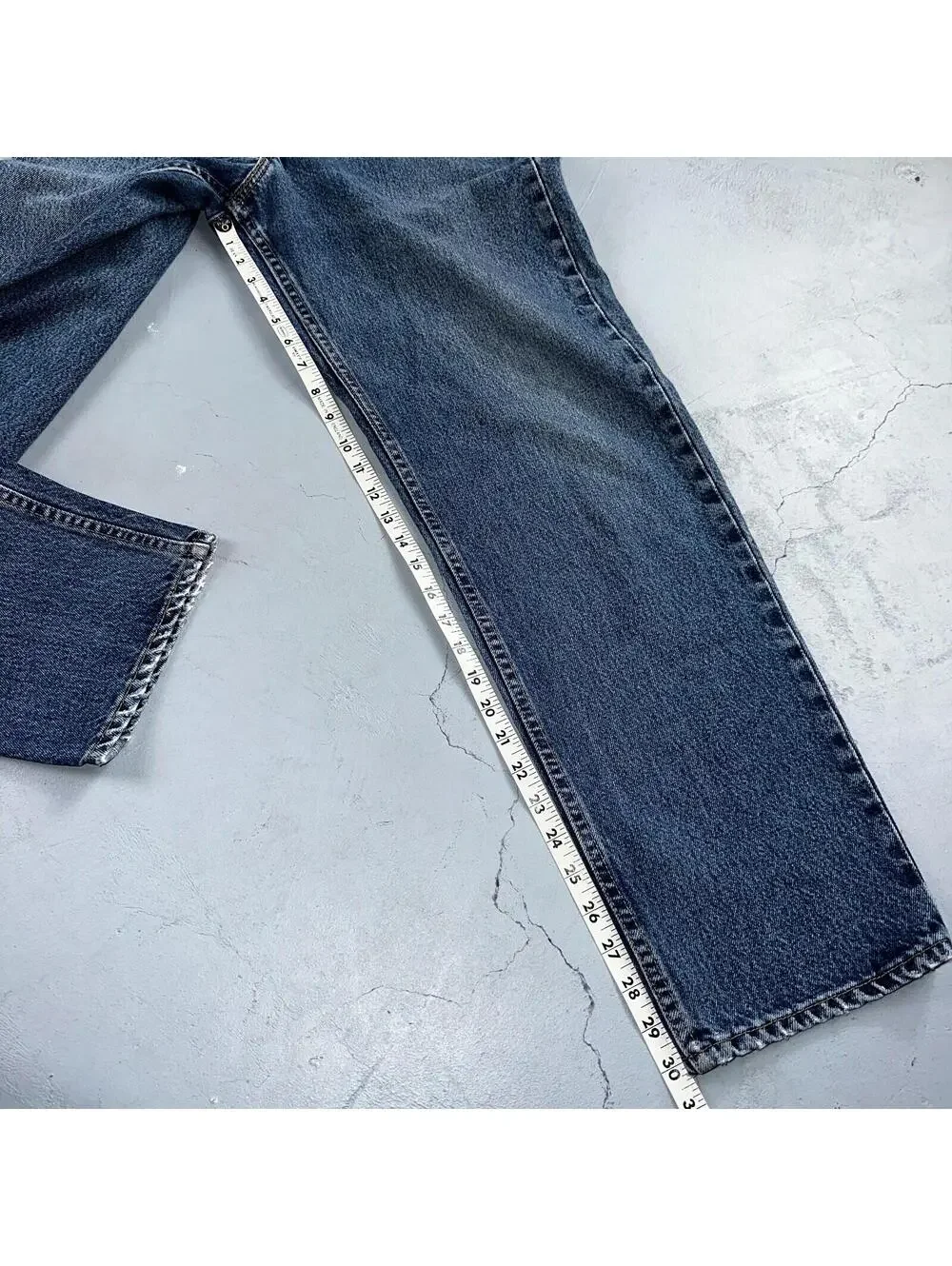 Levis 550 Vintage 90s USA Red Tab Relaxed USA Blue Med Wash Jeans 32x32 Ac 31x30